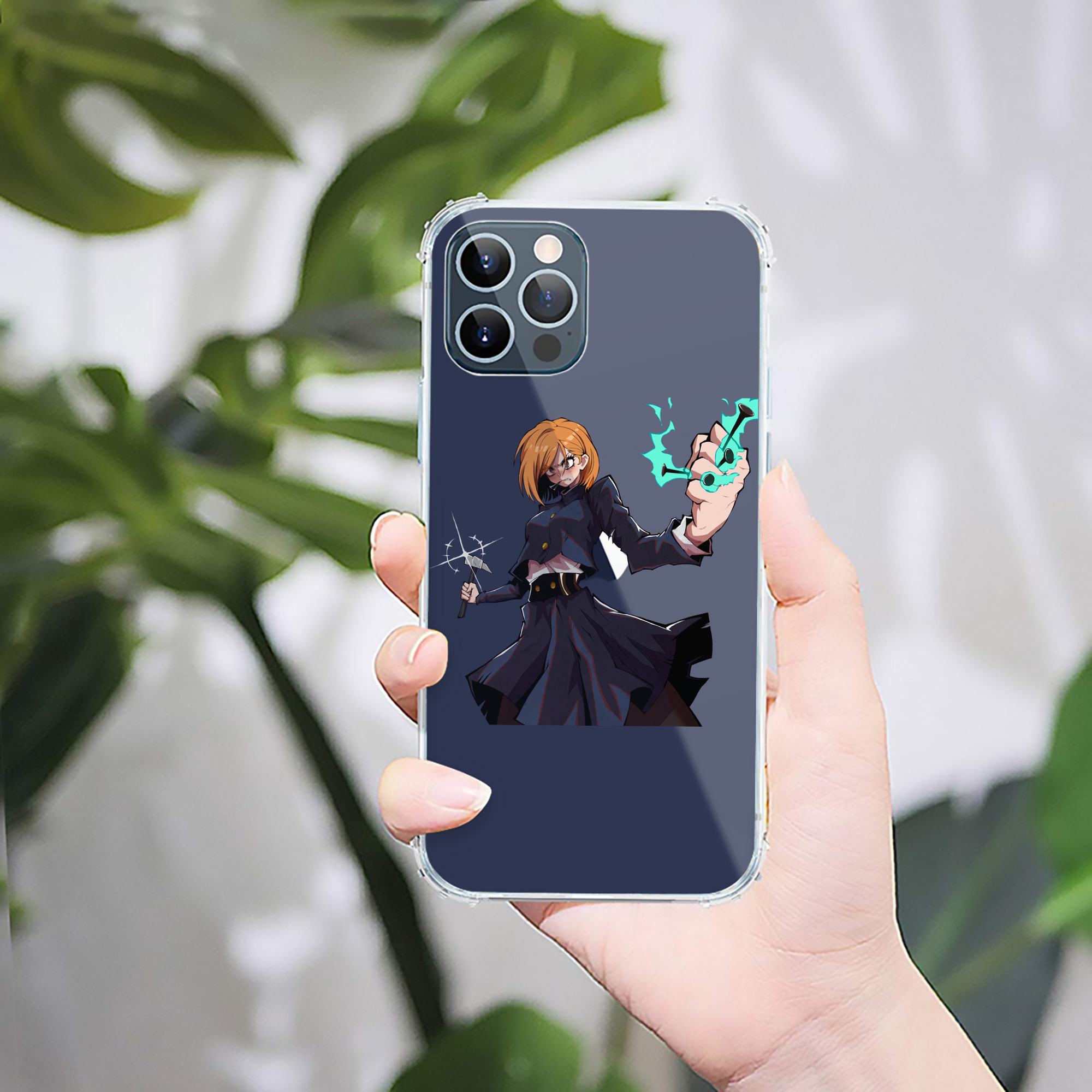 （画像用） 呪術廻戦 Jujutsu Kaisen 【iPhone 12シリーズ対応】透明スマホケース（クリアソフトケース）